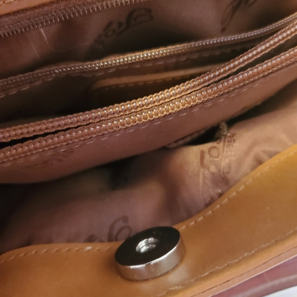 Red Canvas HAND BAG By FOSSIL - Picture 6 of 8